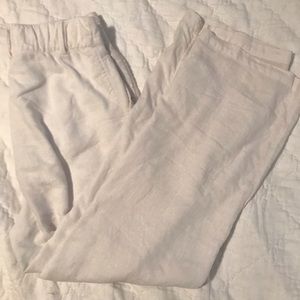 Abercrombie Wide Leg Linen Pants